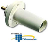 Leviton Threaded Stud Panel Receptacle -- 17R21-W - Image