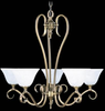 9155HB/WH Mid. Chandeliers-Glass Up - 722684 - Capital Lighting, Inc.