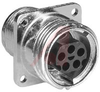 Connector; Receptacle; 5; Thermoplastic; 14; Zinc Alloy; Black; Metal; 4-40 - 70083019 - Allied Electronics, Inc.