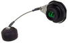 Ruggedized LC IP68 Jam Nut Receptacle, Duplex, Single Mode APC Polish w/ Dust Cap - FYC00017 - MilesTek Corporation