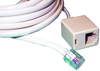 Telephone Cord Modular, 4Way 25Ft, Ivory; Connector Type A Multicomp - 84K8541 - Newark, An Avnet Company