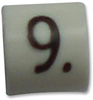 Cable Markers, Clip On, 9, Black On White, Pk100; Marker Type Te Connectivity - 08WX1250 - Newark, An Avnet Company