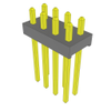 Headers, Male Pins - 612-MTMM-104-08-G-D-080-ND - DigiKey