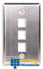 ICC Flush Mount Single Gang Stainless Steel Faceplate-3.. - IC107SF3SS - TelephoneStuff.com