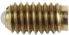 Ball Plunger - Steel Body, Nylon Ball: 6-40 Thread, End Force = .50 Initial x 1.00 Final without Locking Element - 53823X - Te-Co, Inc.