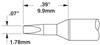 OKi SSC-772A Conical Chisel Tip 1.78 mm x 9.9 mm - SSC-772A - Ellsworth Adhesives