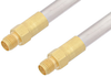 SMA Female to SMA Female Cable 18 Inch Length Using PE-SR401AL Coax , LF Solder - PE3524LF-18 - Pasternack