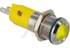 Indicator,Pnl-Mnt;LED IND 14 MM 24VDC YELL SUNLHT, BRIGHT CHROME - 70011646 - Allied Electronics, Inc.