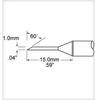 Metcal Smartheat Soldering Tip PHT-754627 - Hoof Tip - 0.59 in Tip Length - 0.04 in Tip Width - PHT-754627 - R. S. Hughes Company, Inc.