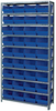 Open Shelving, 10Shelves, 36Bins, Blue; Shelving Unit Type Quantum Storage - 44AC8838 - Newark, An Avnet Company