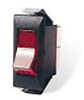 Switch, Rocker, Mid Size Snap-In, Non-Illuminated AC, On-None-Off, Black - 70155566 - Allied Electronics, Inc.