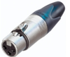 NEUTRIK XLRF 3P CBL SHLD (Nickel) - NC3FXX-EMC - Visual Sound, Inc.