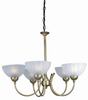 LS-14155BRZ/FRO Mid. Chandeliers-Glass Up - 662391 - Capital Lighting, Inc.
