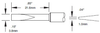 Metcal Smartheat Soldering Cartridge STTC-120 - Chisel Tip - 0.85 in Tip Length - 0.15 in Tip Width - 0.04 in Thick - STTC-120 - R. S. Hughes Company, Inc.
