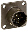 Circular Connector, Receptacle, Size 10, 6 Position, Box; Product Range Amphenol Industrial - 81K3830 - Newark, An Avnet Company