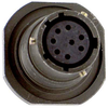 Jam Nut Connector, Receptacle, Size 12, 8 Position, Panel; Product Range Amphenol - 40M1657 - Newark, An Avnet Company