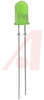 LED; Green;4mcd;5.8mmDia.;T-1-3/4;+/-30deg;565nm;30mA;2.4V Vf;15V Vr - 70061536 - Allied Electronics, Inc.