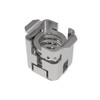DZUS® Quarter-Turn Receptacle, Size 4, Snap-In, Steel, Zinc Plate, Bright chromate - D8-334-200-190 - Southco