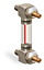 Nylon Liquid Level Gage with Shut-Off, 3” Centerline, Front Mount 1/2”-20 - B3642-30300BA1W - Oil-Rite Corp.
