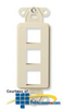 Leviton QuickPort Decora Multimedia Insert - 3 Port - 41643 - TelephoneStuff.com