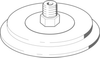 Vacuum suction cup - VAS-100-1/4-PUR-B - Festo Corporation
