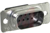 AMPLIMITE HDP-20 Connector, Plug, 9 Pos., Front Metal Shell, Crimp-Snap - 70043025 - Allied Electronics, Inc.