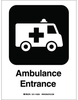 Ambulance Entrance (W/PICTO) - 142536 - Brady Corporation