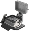 Standard, Rectangular Base, Bulkhead mount, size 44.27, Single Latch & cover - CHI-06LS - Mencom Corporation