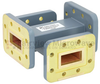 40 dB WR-90 Waveguide Crossguide Coupler with CPR-90G Flange from 8.2 GHz to 12.4 GHz in Copper Alloy - FMWCP1061 - Fairview Microwave Inc.