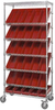 Open Wire Shelving, 7Shelves, 30Bin, Red; Shelving Unit Type Quantum Storage - 44AC7996 - Newark, An Avnet Company