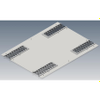 XHM Solid Top Panel W/Brushed Openings - XHM Solid Top Panel W/Brushed Openings - Belden Inc.