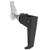 Compression Latch, Lift & Turn, Medium Size, Handle Style, No Restriction, Non-Locking, Zinc Alloy, Powder Coat, Black - 62-30-35 - Southco