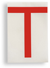 ToughStripe Die-Cut Red Letter T - 121807 - Brady Corporation