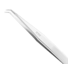 Excelta Three Star Utility Tweezers 3CB-S - Stainless Steel Bent Very Fine Point Tip - 0.01 in Tip Width - 4 1/4 in Length - 0.01 in Thick - EXCELTA 3CB-S - R. S. Hughes Company, Inc.
