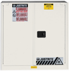 Justrite Sure-Grip EX 30 gal White Hazardous Material Storage Cabinet - 43 in Width - 44 in Height - Floor Standing - 697841-11349 - 697841-11349 - R. S. Hughes Company, Inc.