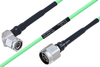 Temperature Conditioned TNC Male Right Angle to N Male Low Loss Cable 8 Inch Length Using PE-P160LL Coax - PE3M0216-8 - Pasternack