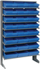 Sloped Rack, 8Shelves, 24Bins, Blue; Shelving Unit Type Quantum Storage - 44AC6583 - Newark, An Avnet Company