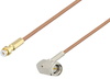Snap-On MMBX Plug to SMA Male Right Angle Cable 18 Inch Length Using RG178 Coax - PE3C3997-18 - Pasternack