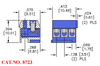 3.5mm Pluggable Terminal Block, 3 Position - 8723 - Keystone Electronics Corp.