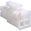 Connector, Soft Shell; 4; 600 VAC; Plug; Double-Row; Nylon; Plug; Natural - 70087339 - Allied Electronics, Inc.