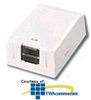 Panduit® Mini-Com Shuttered Surface Mount Boxes - CBXS1-A - TelephoneStuff.com