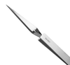 Excelta Four Star Utility Tweezers DN-1-SN - Stainless Steel Straight Very Fine Tip - 0.01 in Tip Width - 4 3/4 in Length - 0.01 in Thick - EXCELTA DN-1-SN - R. S. Hughes Company, Inc.