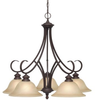 6005-D5 RBZ Mid. Chandeliers-Glass Down - 442913 - Capital Lighting, Inc.