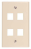 Wall Plate, 4 Module, Almond; Accessory Type Gc Electronics - 91C5337 - Newark, An Avnet Company