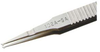 Tweezers - SMD Paddle Tip - Chip Handling (Length: 4.5; Material: stainless, anti-magnetic) - EXCELTA 102A-SA - R. S. Hughes Company, Inc.