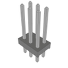 Headers, Male Pins - 612-MTMM-103-08-T-D-305-ND - DigiKey