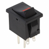 Rocker Switches - R1966ABLKBLKEPRED-ND - DigiKey