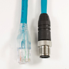OBSOLETE - Alpha Connect Ethernet Cordset - M12 Male Straight to RJ45 Male - 24AWG 2 Poles - DR04QR117 - Teal - 10M (32.8ft) - ALPDR04QR117-TL359 - Lapp Tannehill