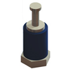 Turret Terminals & Pins, PTFE Insulated // Terminals -- Molded Diallyl Phthalate Insulated Terminal-Single Threaded Turret