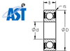 Ball and Roller Bearings -- 1601-2RS - Image